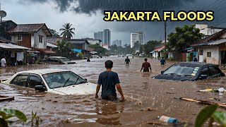 TERRIFYING JAKARTA FLOODS CAUGHT ON CAMERA AS HEAVY RAINS HIT THE CITY