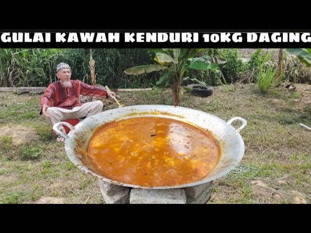Gulai Kawah Kenduri Gulai Kawah Daging Untuk Anak Yatim Asnaf Youtube
