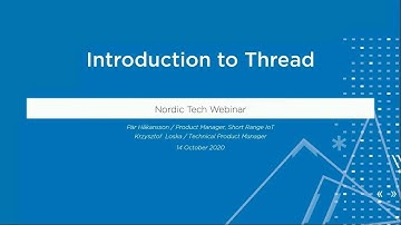 Introduction to Thread networking protocol