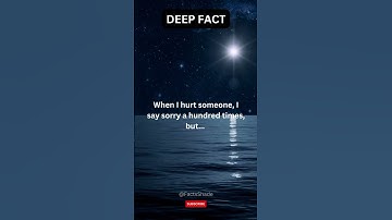 When I Hurt Someone, I Say Sorry A Hundred Times, But... #shorts #psychologyfacts #subscribe