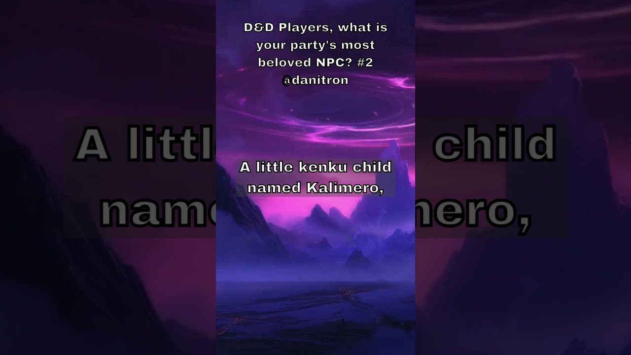 Favorite NPCs D Party Decides To Gift A Local Kenku Dnd Pathfinder Shorts