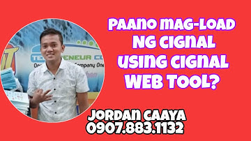 PAANO MAG LOAD SA CIGNAL USING TPC CODES AND WEB LOADING TOOL(STEP BY STEP)(TAGALOG)
