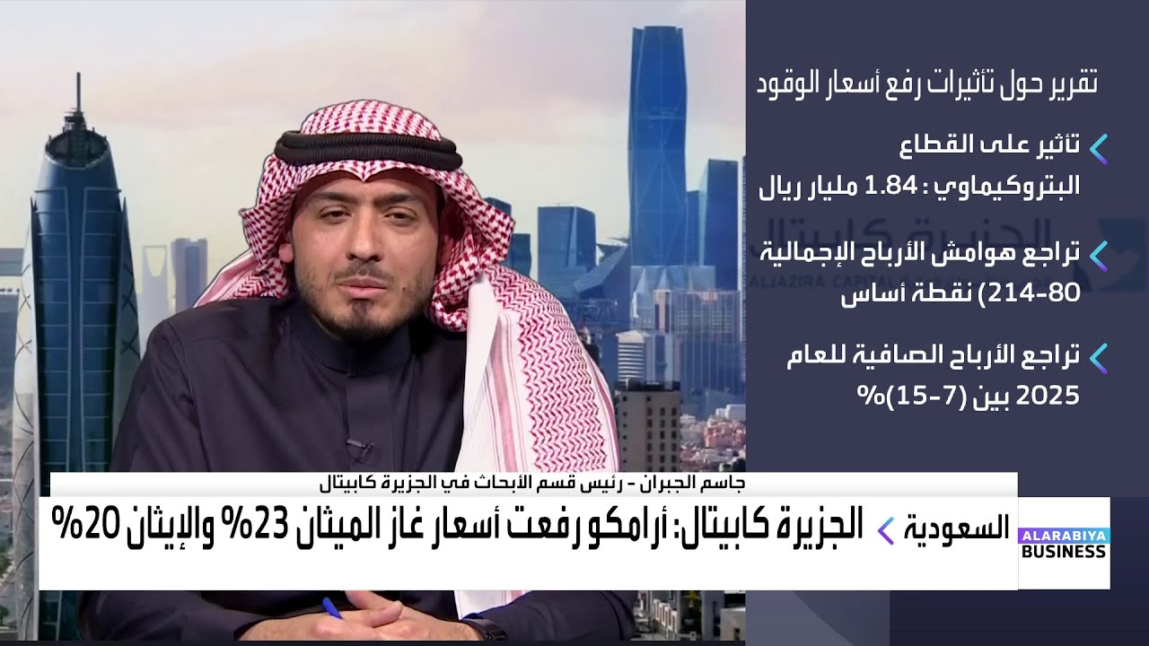 جاسم الجبران: تكلفة رفع أسعار اللقيم على قطاع البتروكيماويات السعودي بلغت 1.8 مليار ريال
