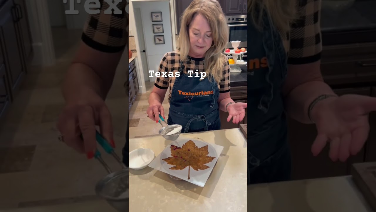 Tip - elevate your pie with a stencil and powdered sugar 