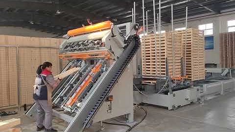 Semi auto vertical stringer pallet nailing machine SF9025