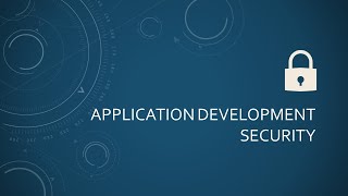 application development security