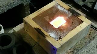A sand cast pour for A Friend of mine!