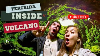 TERCEIRA - INSIDE THE VOLCANO! This is the only volcano in the world visitable from the inside! 4K