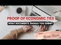 Proof of Economic Ties | What documents should you submit for your Schengen Visa Application