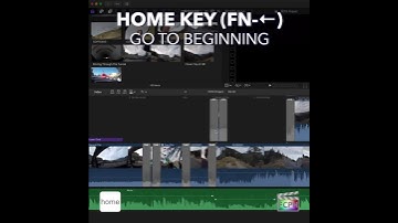 Final Cut Pro Shortcut | Home key (fn-Left arrow) | Go to Beginning