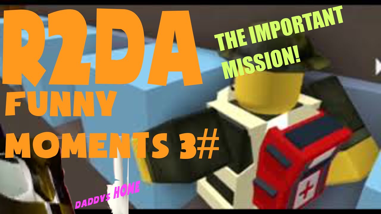 Roblox R2DA funny moments 3# | Daddy skull champion destroys everyone ,  A very important mission..