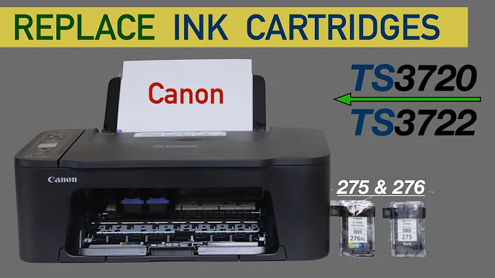 Canon Pixma TS3720 Ink Cartridge Replacement TS3722 Printer !!