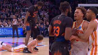 Mitchell Robinson Walks Over Dyson Daniels After Foul And They Get Into It