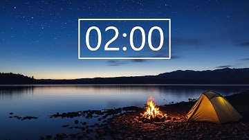 2 Minute Timer (FIRE AMBIENCE - w/o Sound Notification At Zero)