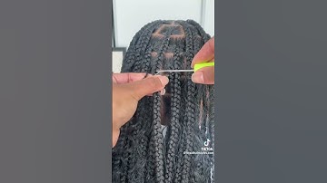 Adding curly pieces to your braids can be done at home save $$$ #hairtips #knotless #boxbraids #boho