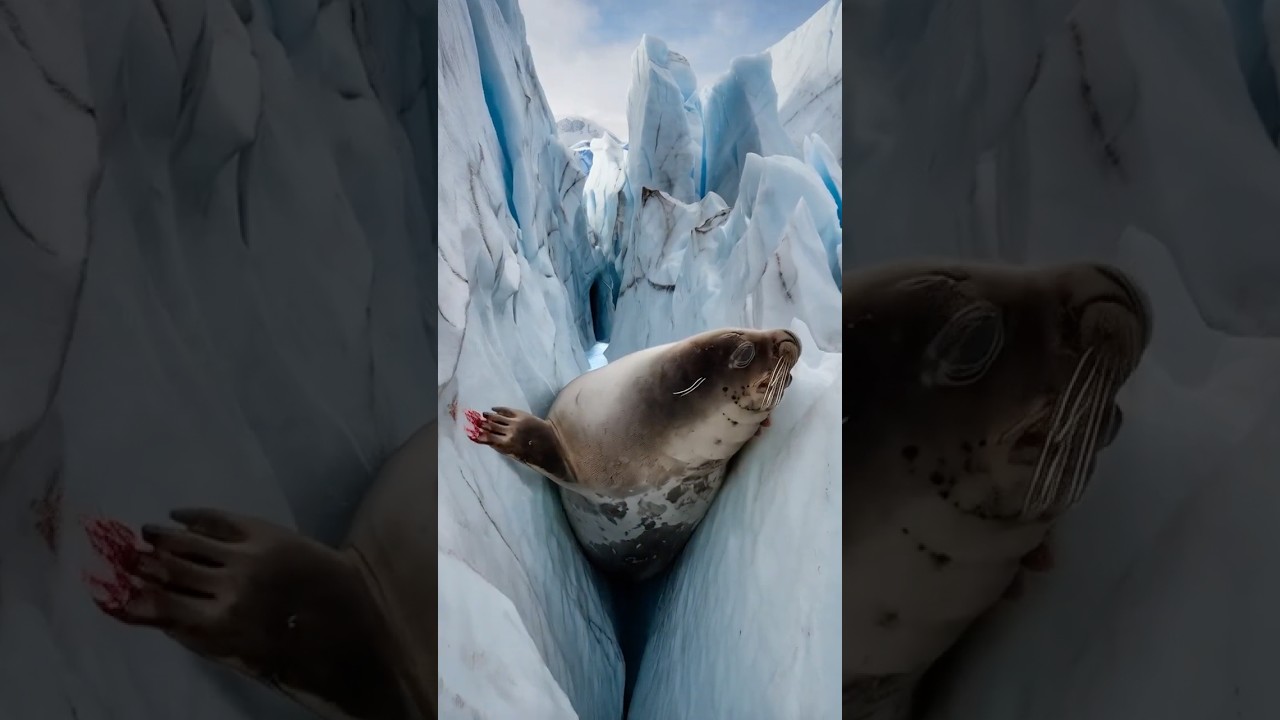 GIANT SEAL TRAPPED in DEADLY ICE CREVASSE – Shocking Antarctic Rescue!