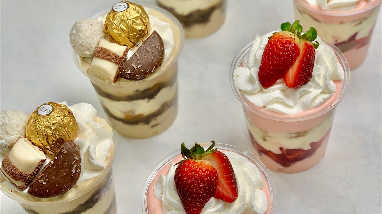 كؤوس السعادة بعدة أذواق و بكريمة خطيرة 🤤 مشروع رمضاني ناجح بإمتياز 💯