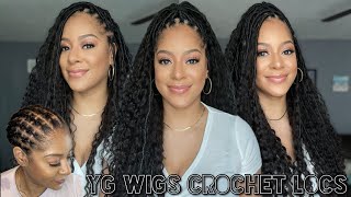 YG Wigs Crochet Boho Locs With Human Hair | Quick And Easy | Illusion Method Install