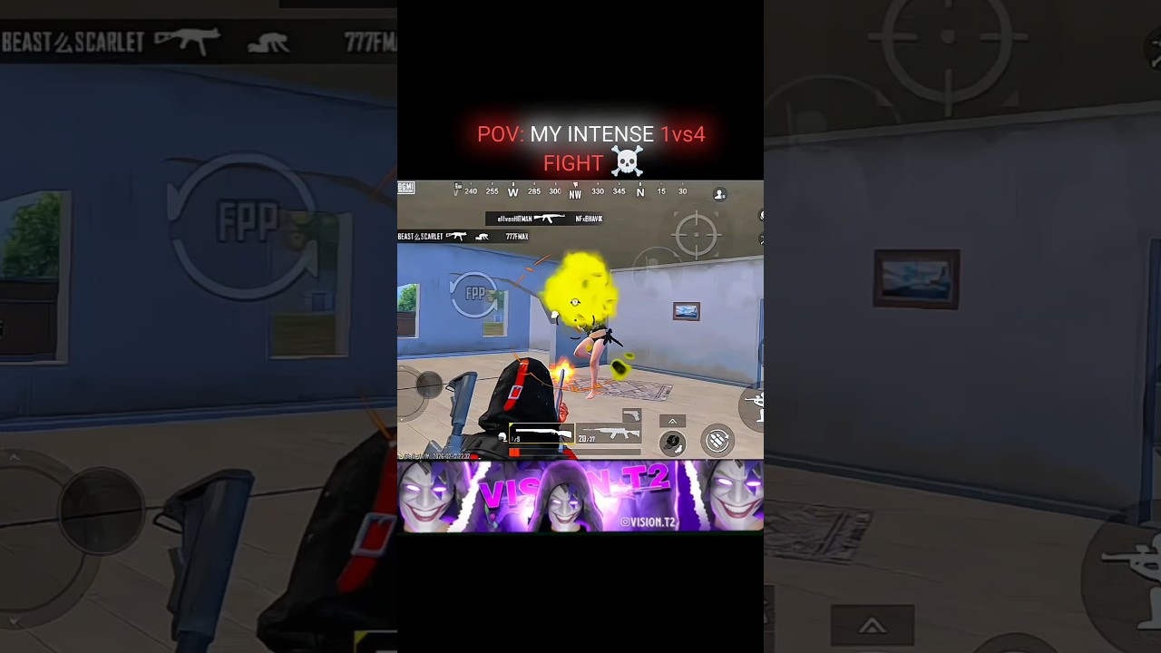 POV : MY INTENSE 1VS4 FIGHT☠️ 