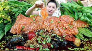 ส้มตำปูนาดองเผ็ดๆกับเเซลมอนหวานละมุน เเซ่บนัวเข้ากันคักจ้า|ส้มซ่าพาเเซ่บ14 ธันวาคม ค.ศ. 2023