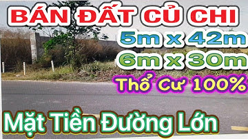 Bán đất thổ cư 100% tuyệt đẹp mặt tiền đường Trung Lập Củ Chi 6m x 30m và 5m x 42m