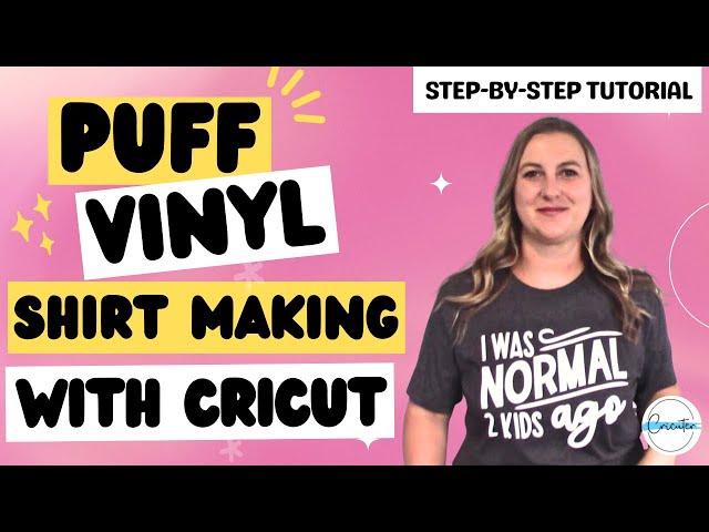 HOW TO USE PUFF VINYL Shirts Mad in Crafts