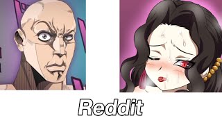 Demon Slayer Anime Vs Reddit The Rock Reaction Meme 