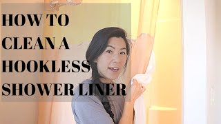 How To Clean a Hookless Fabric Shower Liner