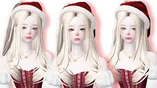 Zepeto Face Idea | Pretty Baby Doll Face - Special Christmas (  Outfit Idea)