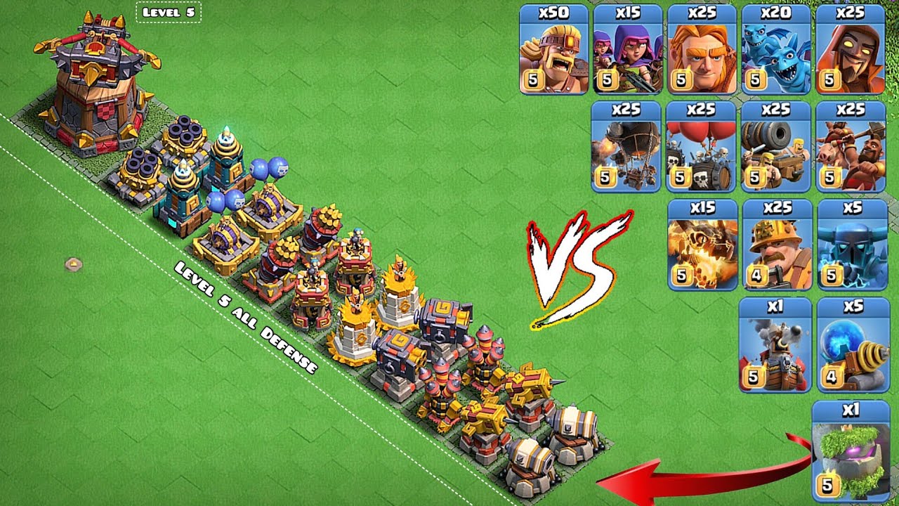 Clan capital defense formation vs Capital army. Capital defenses vs