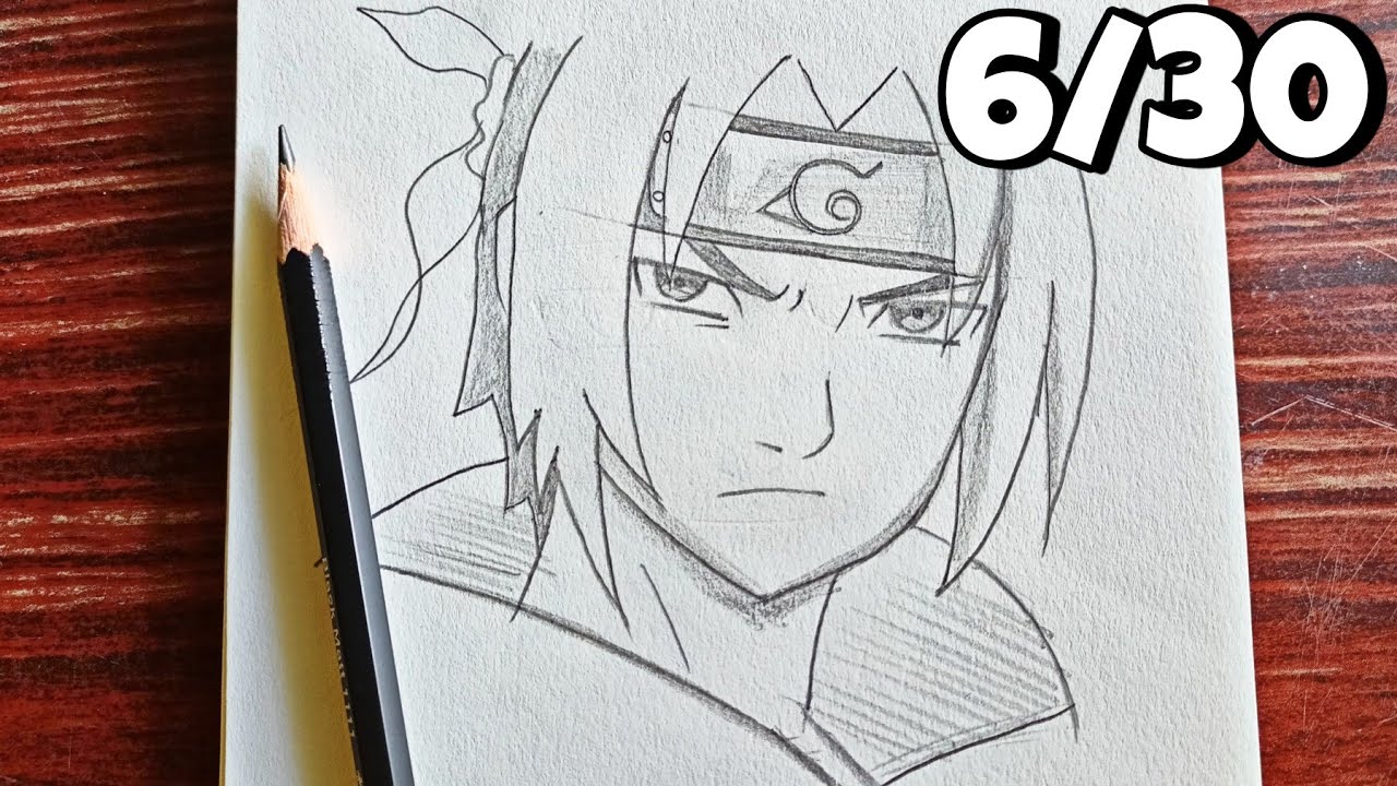 How to Draw Sasuke Uchiha from Naruto Step by Step Drawing