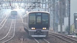 【普通到着！】JR神戸線 321系 普通四条畷行き 普通西明石行き さくら夙川駅