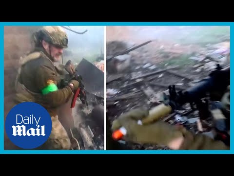 Hellish Bakhmut fighting revealed by Ukraine soldier’s GoPro