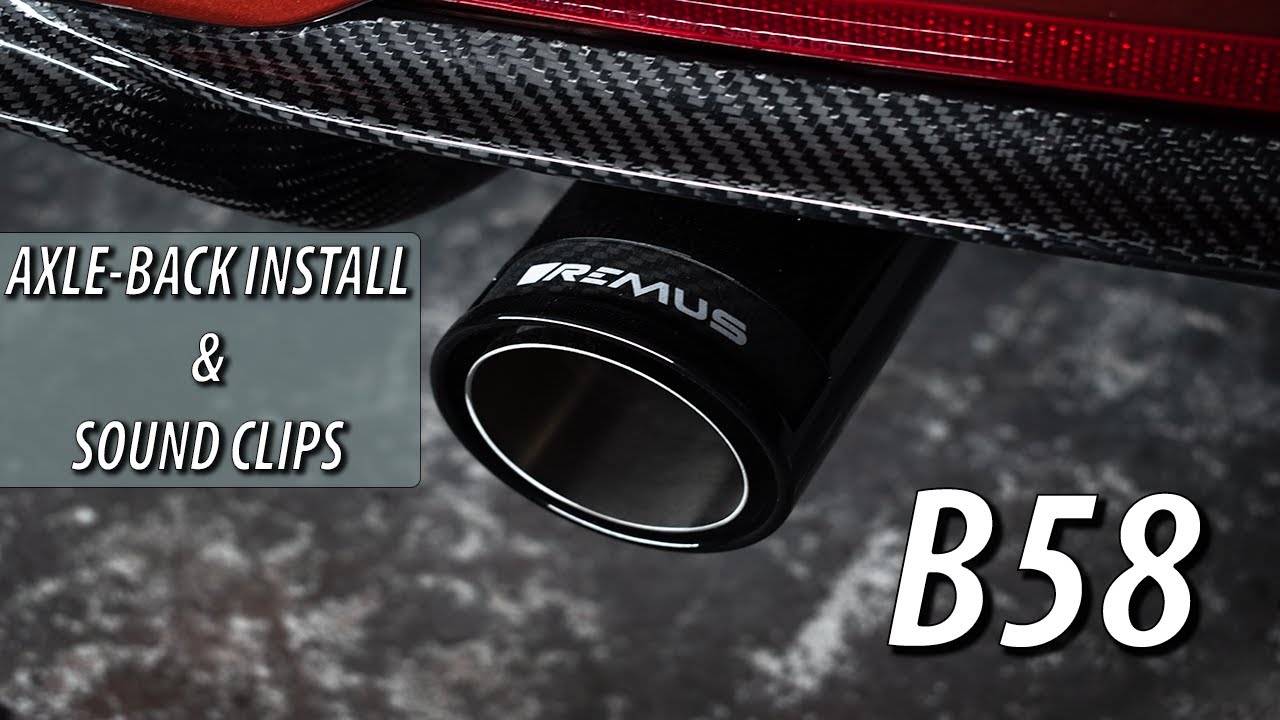 REMUS AXLEBACK EXHAUST INSTALL ON MY F30 BMW 340i YouTube