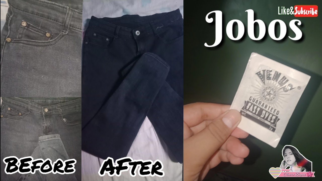 Bring Your Jeans Back To Life In 4 Minutes! (How To Dye Your Jeans) 