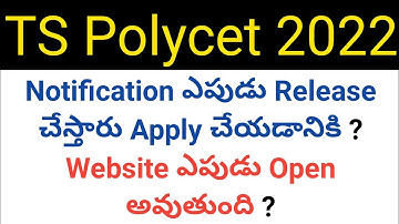 when will release ts polycet 2022 notification and applying start date in telugu