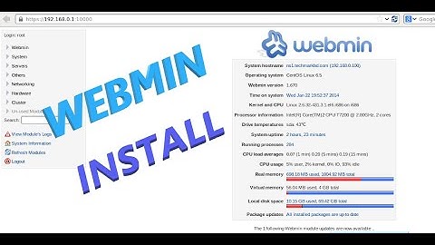 How to install Webmin -  Linux Centos 6.5 (old video)