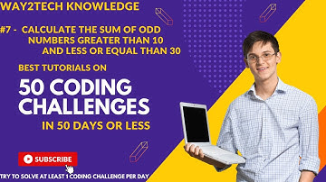 #Part7 - Calculate the sum of odd numbers greater than 10 and less or equal than 30 using JS👩‍💻