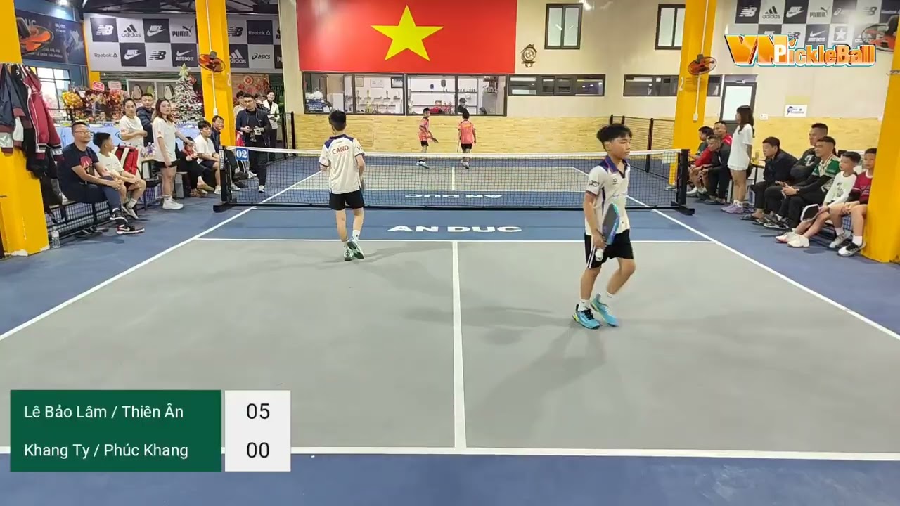 Đôi nam U12 Lê Bảo Lâm / Dương Thiên Ân vs Khang Ty / Huỳnh Phúc Khang