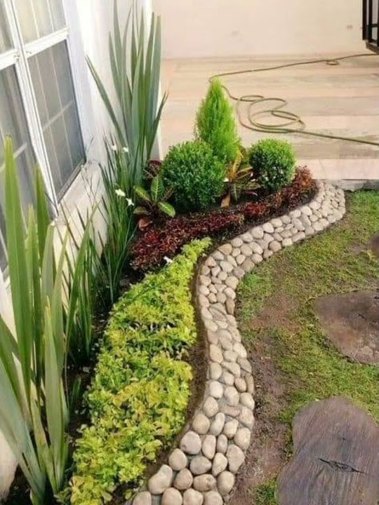 inspirasi taman mini depan rumah #shorts