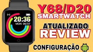 SMARTWATCH Y68/D20⌚ CONFIGURANDO NO CELULAR 📲 APP (FITPRO) Relógio  Topzinho😱👌 