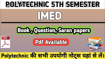 imed pdf notes| imed polytechnic 5th sem|imed polytechnic 5th sem important questions