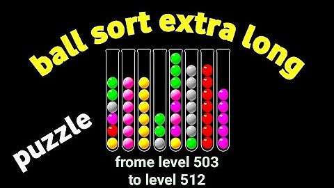 Ball sort extra long puzzle contributes to enhancing mental health and improving thinking ability.