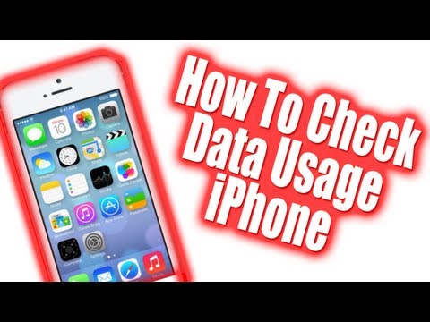 How To Check iPhone Data Usage - iOS 7