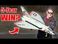 5 years in the making scratch built f4d skyray rc jet flight triumph