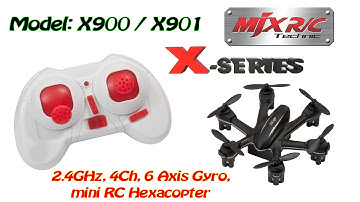 MJX X901 2.4GHz, 4Ch, 6 Axis Gyro, mini RC Hexacopter (RTF)