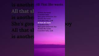 Ace of Base -&quot;All That She Wants&quot; Lyrics #lyrics​ #song​ #shorts​ #shortvideo​ #music​