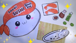 Kawaii sushi Blind Bag + DIY tutorial ASMR