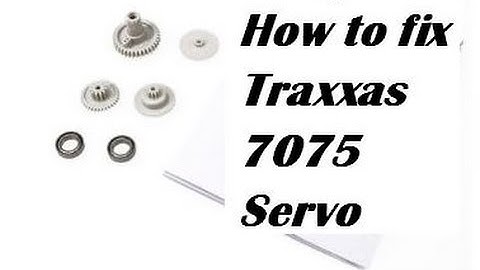 How to repair Traxxas servo