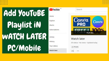 How to Add YouTube Playlist in Watch Later by just a click for both PC & Mobile Users #watchlater